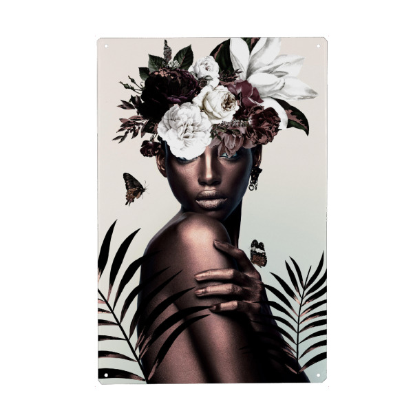 Holzbild "Woman Golden" artboxONE - Natur,Floral,Menschen