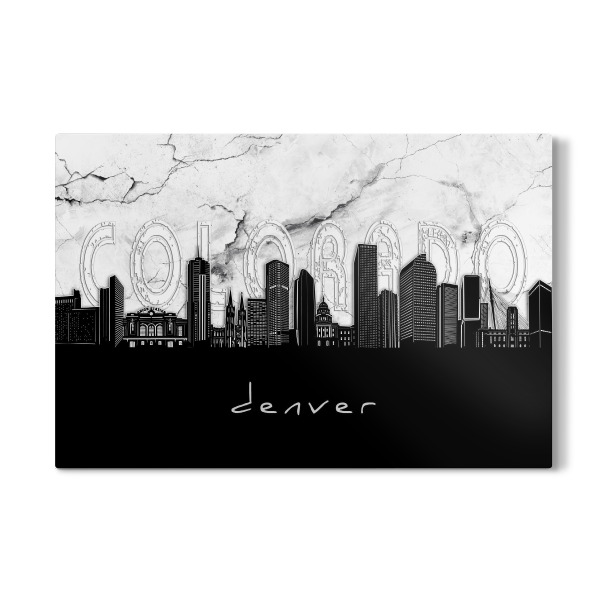Galerie-Print "Denver skyline marble" 30x20 cm artboxONE