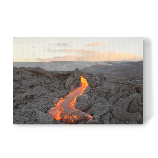 Leinwandbild "Lavastrom auf Hawaii" artboxONE - Natur,Reise,Reise / Länder