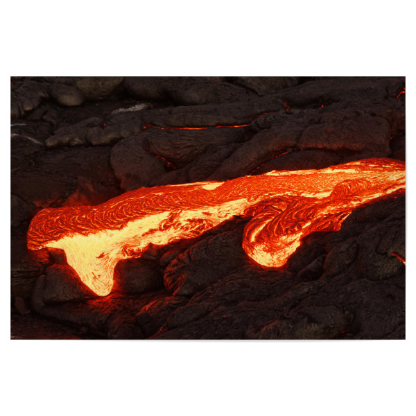 Poster 30x20 cm "Rot glühende Lava" artboxONE - Natur,Reise,Reise / Länder