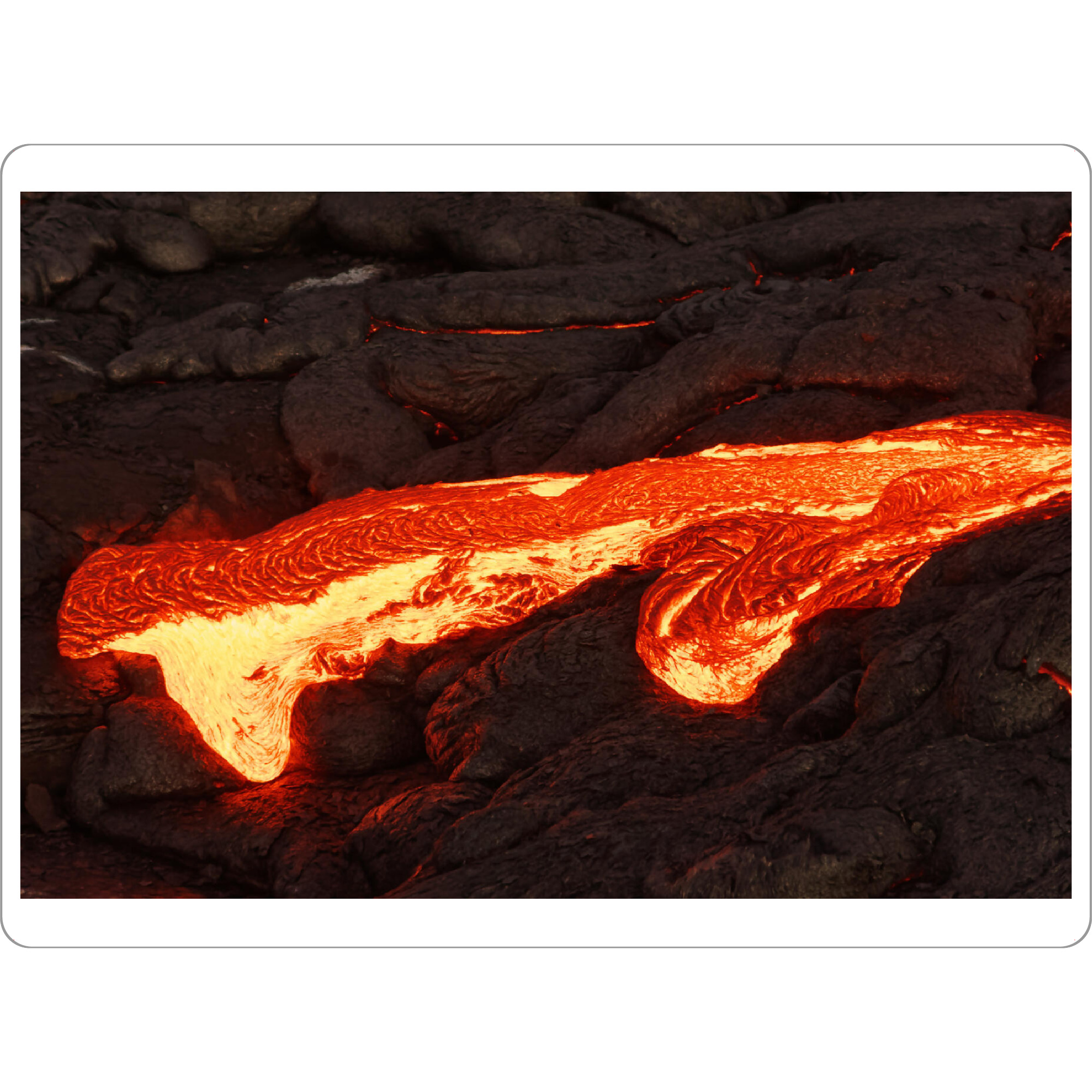 Tischset "Rot glühende Lava" artboxONE - Natur,Reise,Reise / Länder