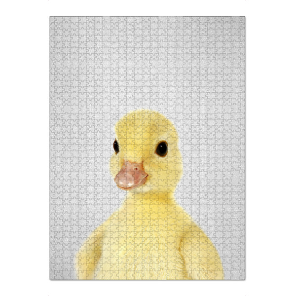 Puzzle Ravensburger "Yellow Duckling - Colorful" artboxONE - Für Kinder,Tiere,Lustig