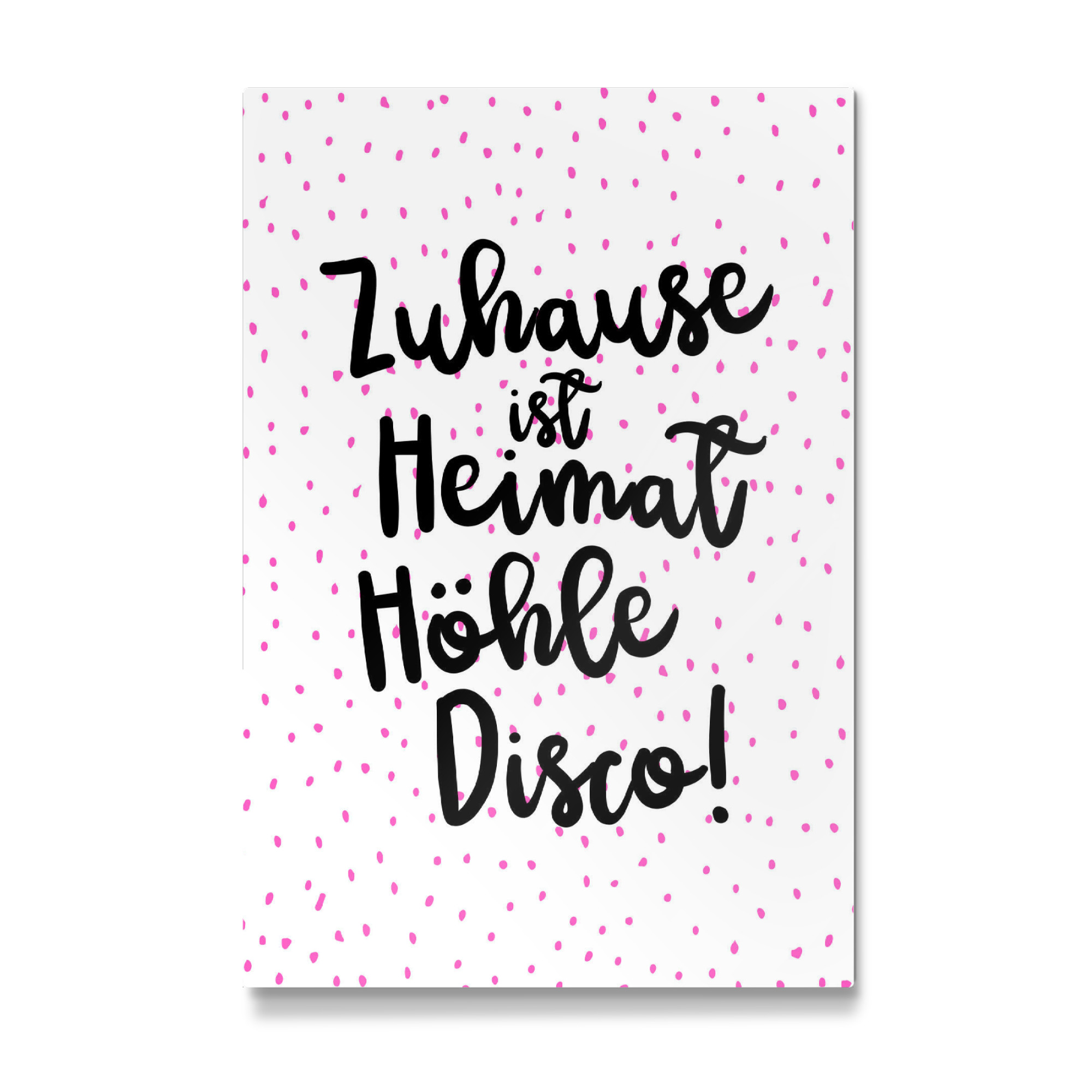 Galerie-Print "Heimat, Höhle, Disco. Black" 75x50 cm artboxONE