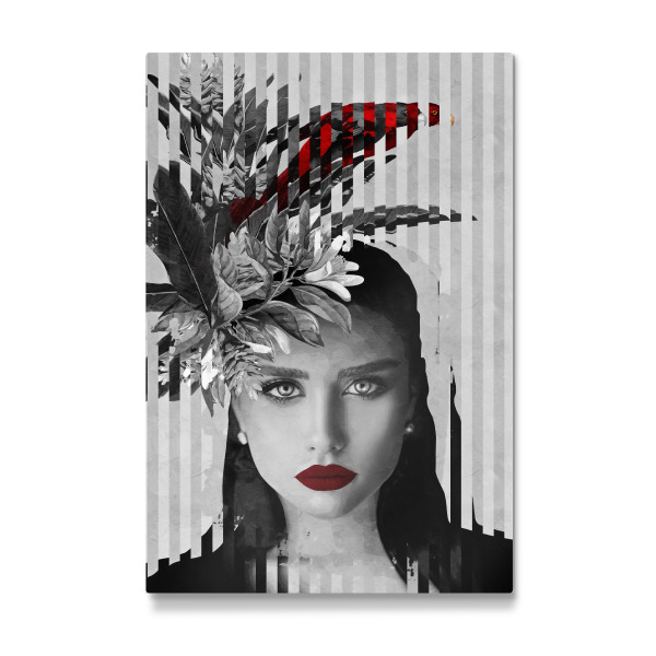Galerie-Print "Woman Bird Red" 30x20 cm artboxONE