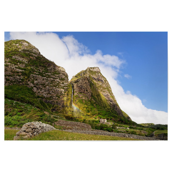 Poster "Azoren - Wasserfall auf Flores" artboxONE - Natur,Reise,Reise / Länder
