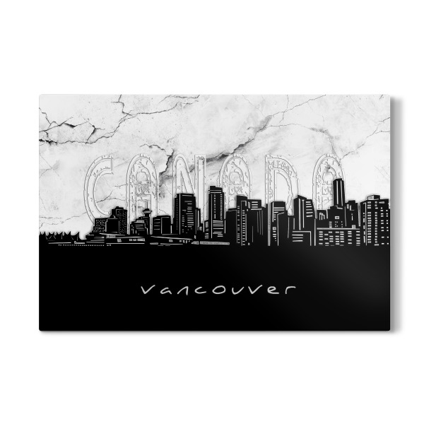 Galerie-Print "Vancouver skyline marble" 30x20 cm artboxONE
