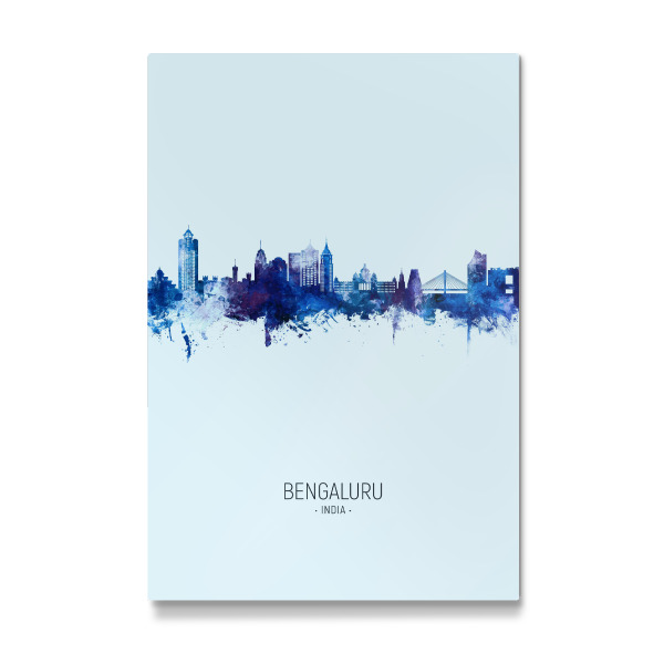 Galerie-Print "Bengaluru Skyline Dark Blue" 30x20 cm artboxONE