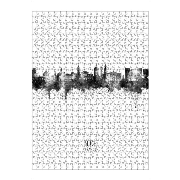 artboxONE Puzzle "Nice France Skyline BW" artboxONE - Städte