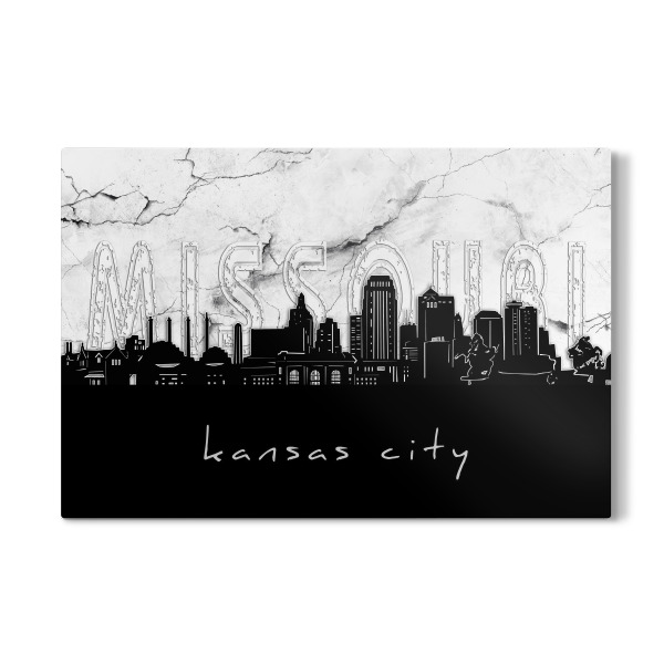 Galerie-Print "Kansas city skyline marble" 30x20 cm artboxONE