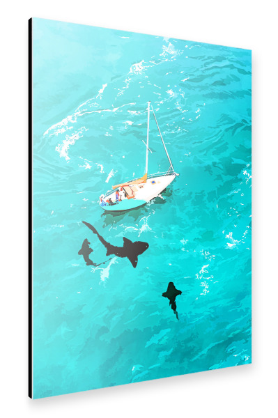 Alu-Dibond "Close Call" 30x20 cm artboxONE