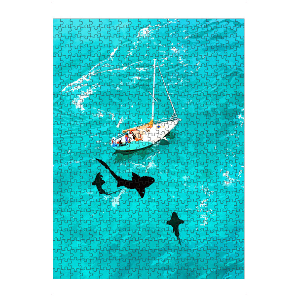 Puzzle Ravensburger "Close Call" artboxONE - Natur,Tiere,Unterwasser