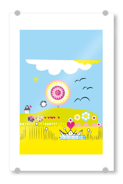 Acrylglasbild "Du bist das Licht" artboxONE - Natur,Für Kinder,Abstrakt