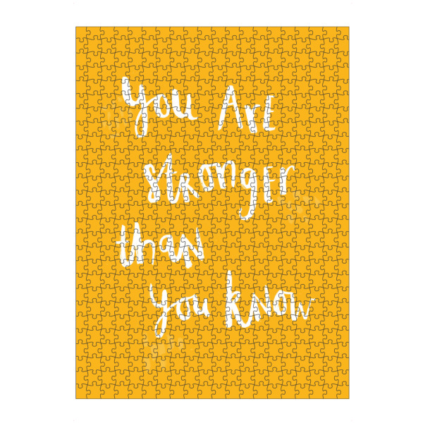 Puzzle Ravensburger "You are stronger than you know" artboxONE - Typografie