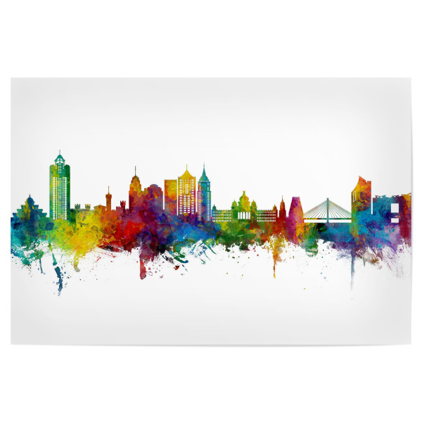 Poster "Bengaluru Skyline India Bangalore" artboxONE - Städte