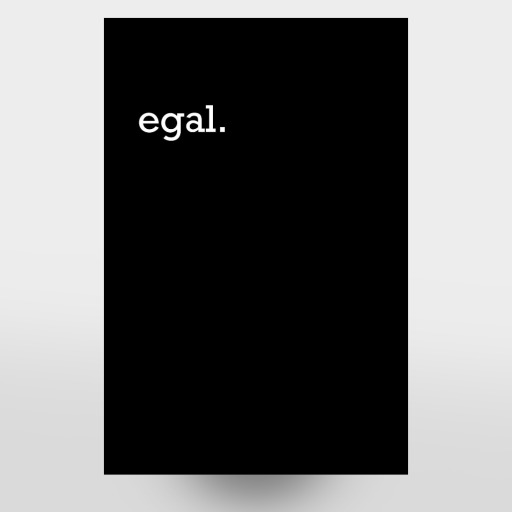 Egal Typografie Black