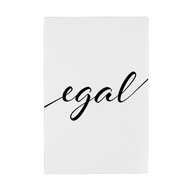 Holzbild "Egal Typography" artboxONE - Typografie,Lustig - Egal,Matter,Ohne,Bedeutung,Typo,Typografie,Typography,Nomatter,Minimal,Minimalismus