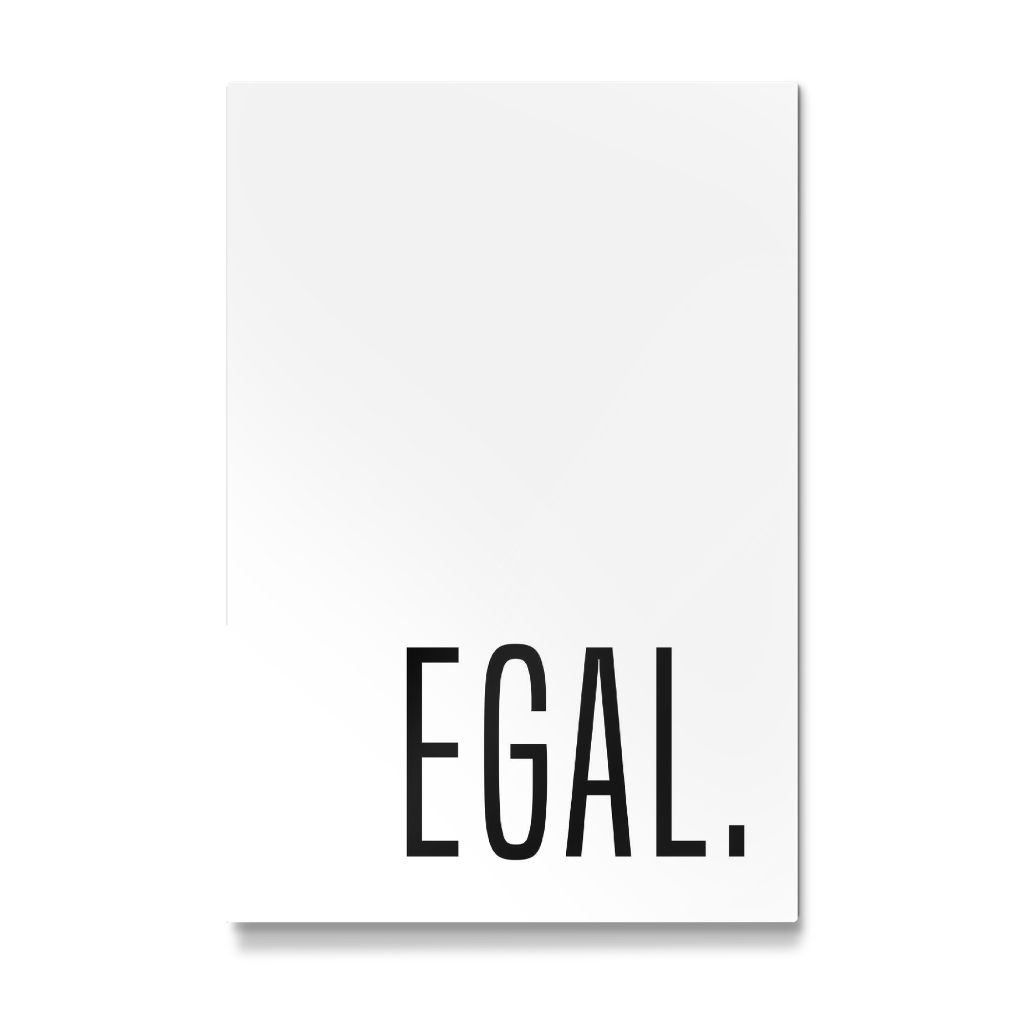 Galerie-Print "EGAL Typo" 75x50 cm artboxONE