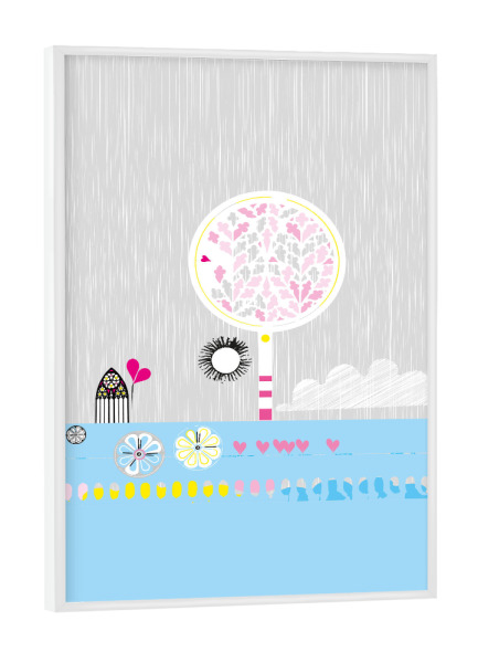 Poster mit weißem Rahmen "An der Nordsee" artboxONE - Für Kinder,Abstrakt,Lustig