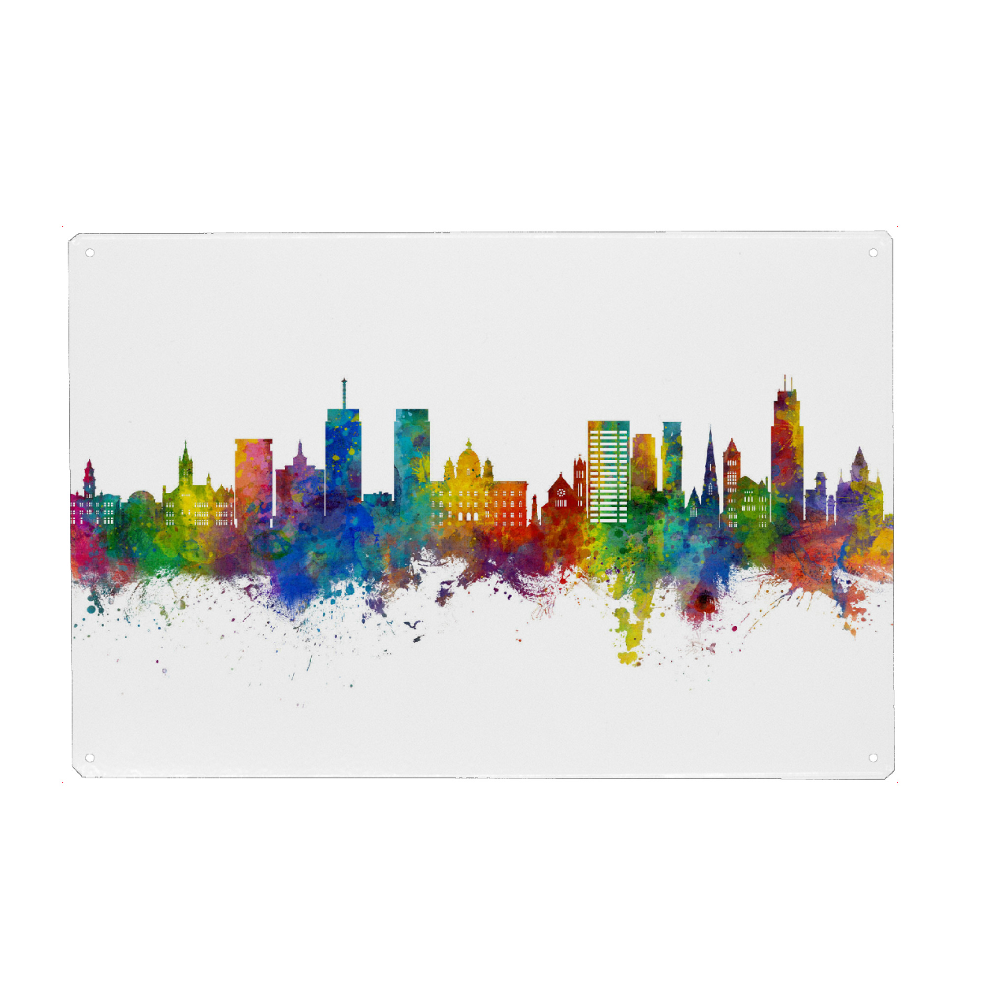 Metall Poster "Syracuse New York Skyline" artboxONE - Städte