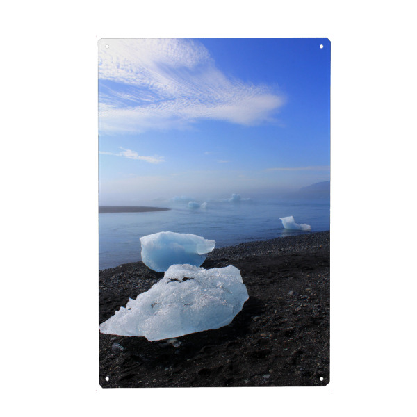 Metall Poster "Eiskalt auf Island" artboxONE - Natur,Reise
