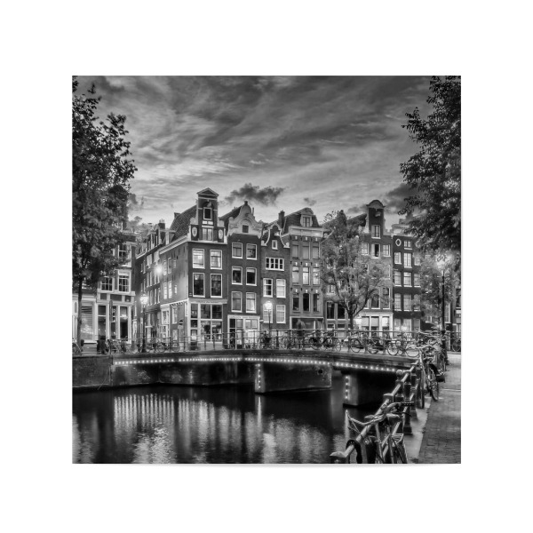 Poster 20x20 cm "AMSTERDAM Abendstimmung" artboxONE - Städte,Architektur,Städte / Amsterdam