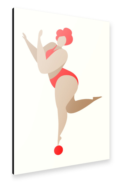 Alu-Dibond "Red Dancing Queen" 30x20 cm artboxONE