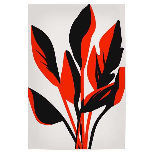 Poster "Cuba Heat" artboxONE - Natur,Floral,Abstrakt - Blumen,Blatt,Schatten,Flowers,Leaves,Blätter,Floral,Nature,Natur,Minimal,Abstract,Abstrakt