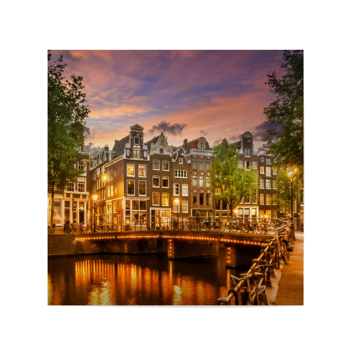 Amsterdam Abendidylle Als Poster Bei Artboxone Kaufen