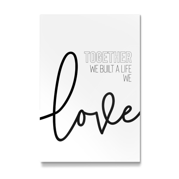 Galerie-Print "Together we built a life we love" 30x20 cm artboxONE