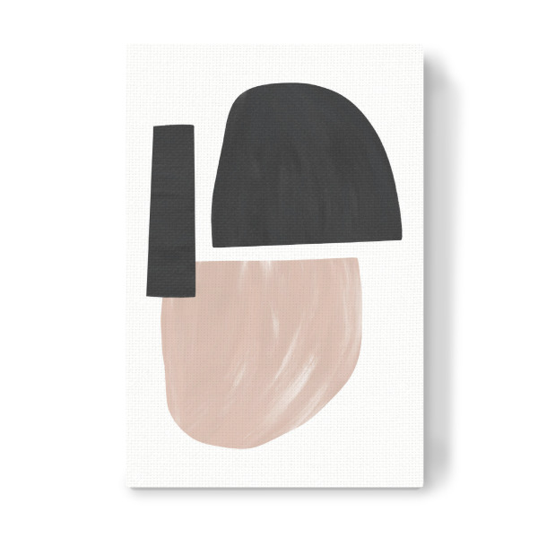 Leinwandbild "Black and Nude Abstract Shapes" artboxONE - Abstrakt - Abstrakt,Formen,Abstrakte formen,Minimalismus,Abstract,Geometrie,Geometry