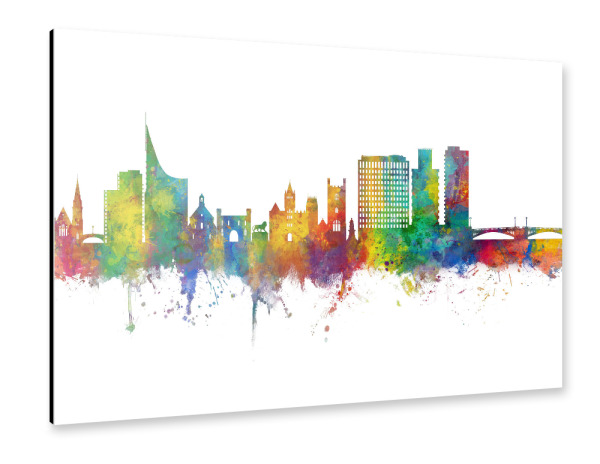 Alu-Dibond "Reading England Skyline" 30x20 cm artboxONE