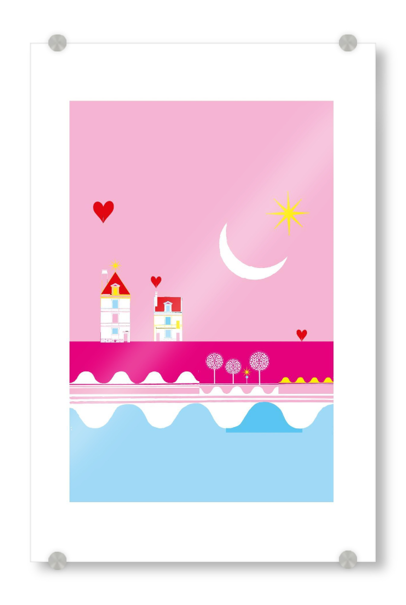 Acrylglasbild "Im Land der schönen Träume" artboxONE - Für Kinder,Abstrakt
