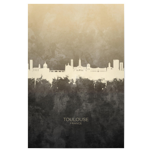 Toulouse France Skyline Taupe