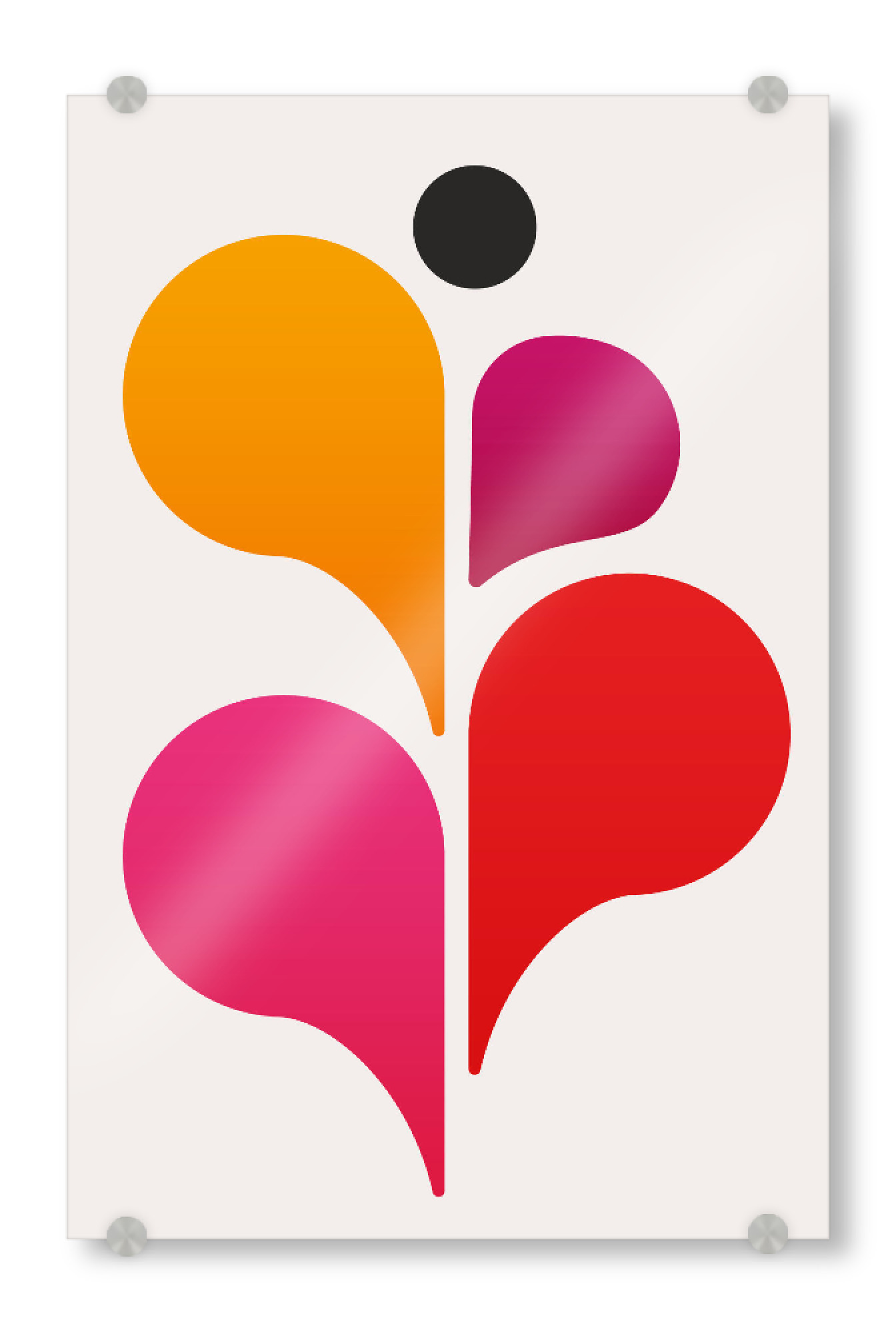 Acrylglasbild "Abstract Flower" artboxONE - Floral,Abstrakt