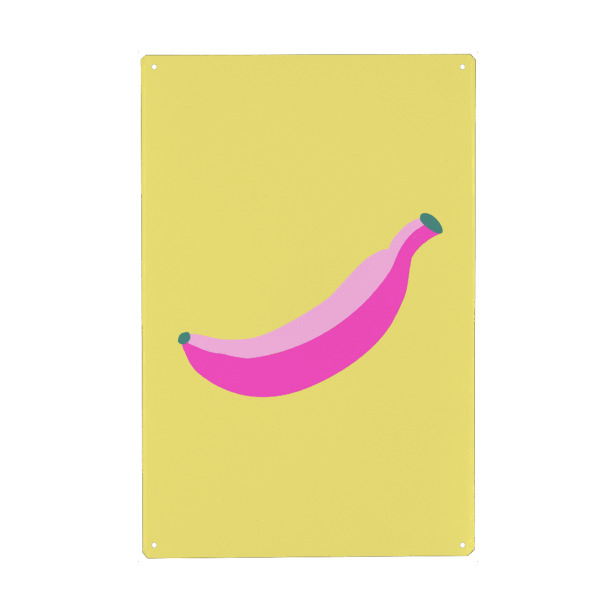 Holzbild "Banane" artboxONE - Abstrakt,Essen & Trinken / Obst & Gemüse,Lustig