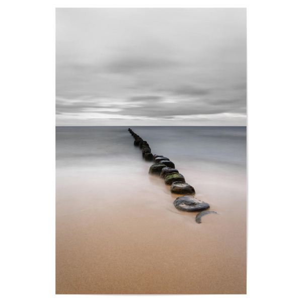 Poster "Buhnenreihe" artboxONE - Natur,Reise / Strand und Meer