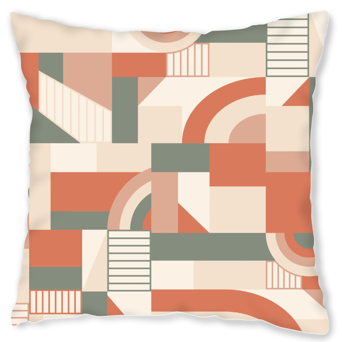 Design-Kissen "Earthy Blocks" artboxONE - Abstrakt,Geometrie