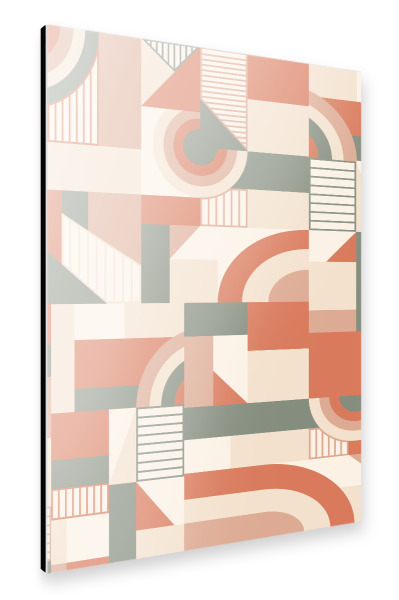 Alu-Dibond "Earthy Blocks" 30x20 cm artboxONE