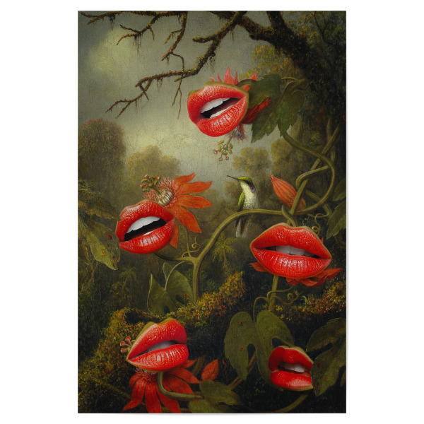 Poster 30x20 cm "JUNGLE OF THE CARNIVORES" artboxONE - Natur,Floral,Tiere,Fiktion
