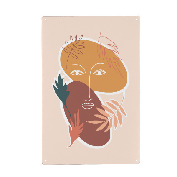 Holzbild "Standing" artboxONE - Floral,Abstrakt,Menschen