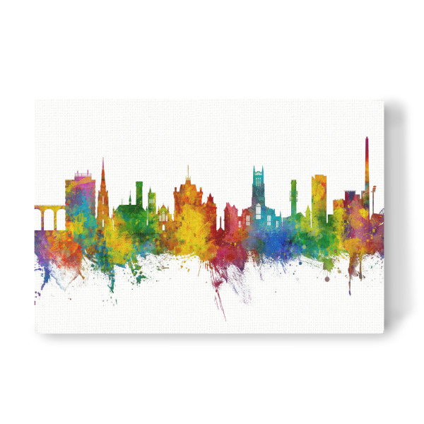Leinwandbild "Huddersfield England Skyline" artboxONE - Städte