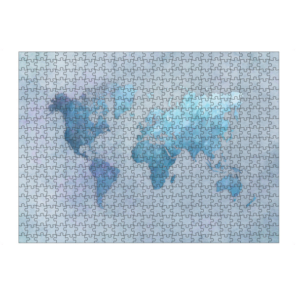 artboxONE Puzzle "World map arctic blue" artboxONE - Reise,Kartografie