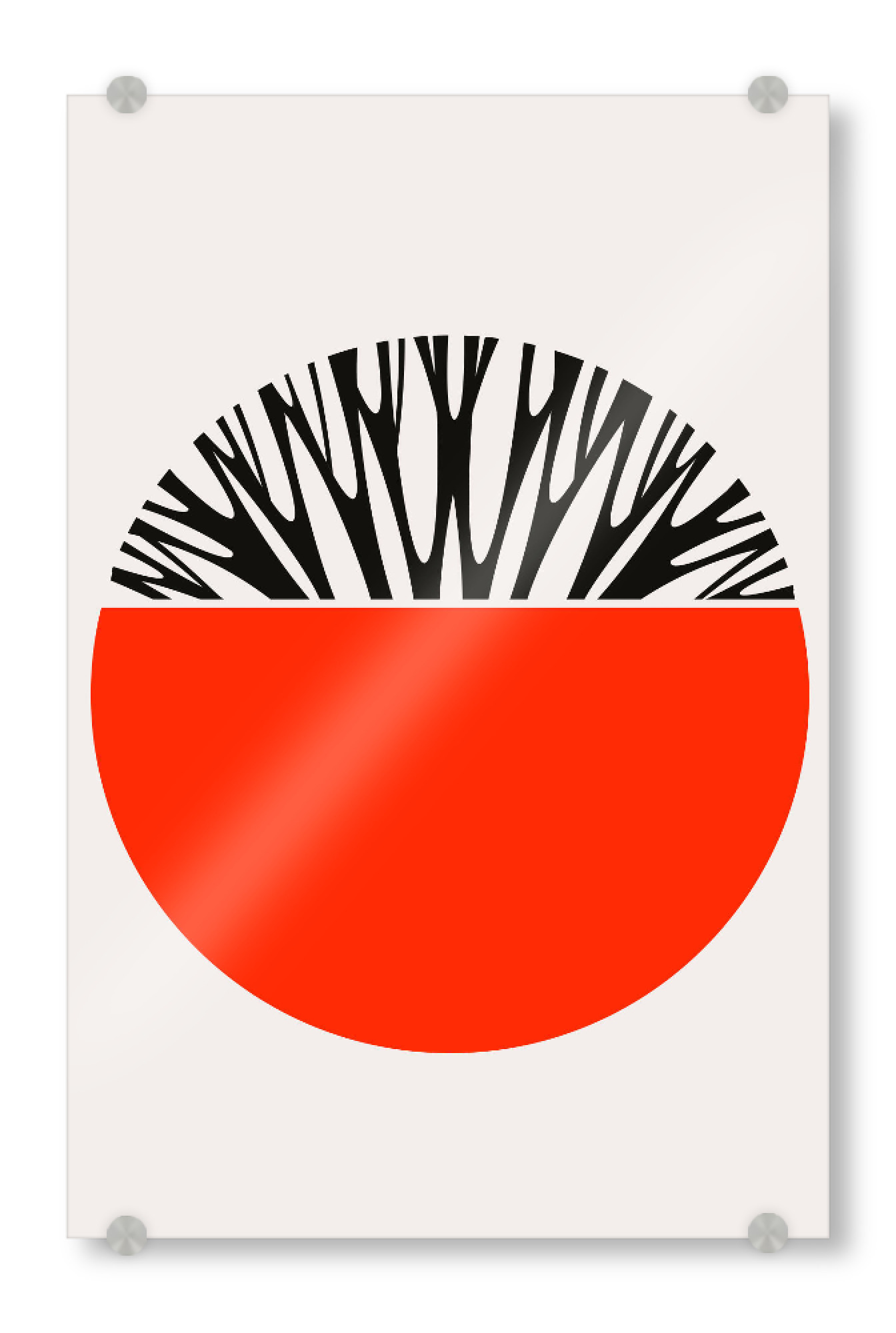 Acrylglasbild "Abstractika - RED" artboxONE - Natur,Abstrakt