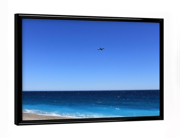 Poster mit schwarzem Rahmen "Ab in den Urlaub" artboxONE - Natur,Reise,Reise / Strand und Meer