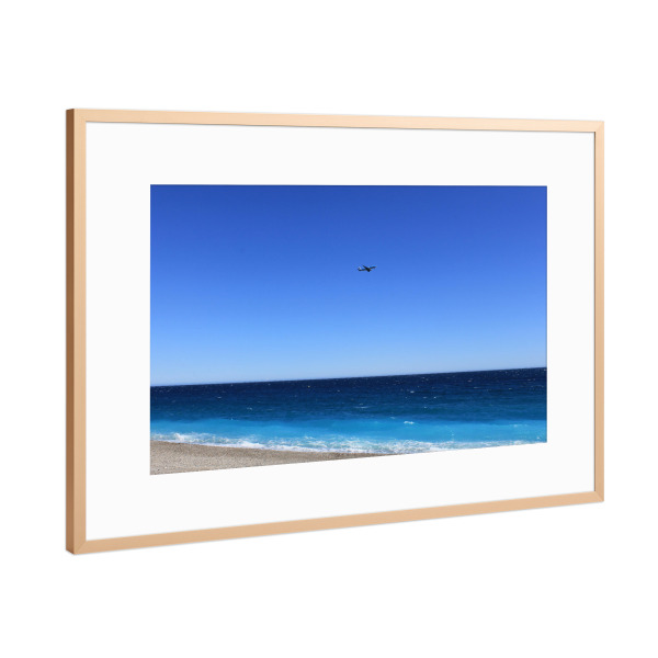 Poster mit Rahmen Kupfer "Ab in den Urlaub" artboxONE - Natur,Reise,Reise / Strand und Meer