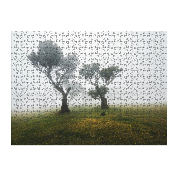 Puzzle Ravensburger "Trees in Fog" artboxONE - Natur,Reise