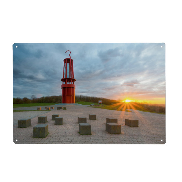 Metall Poster "Das Geleucht in Moers" artboxONE - Reise,Architektur