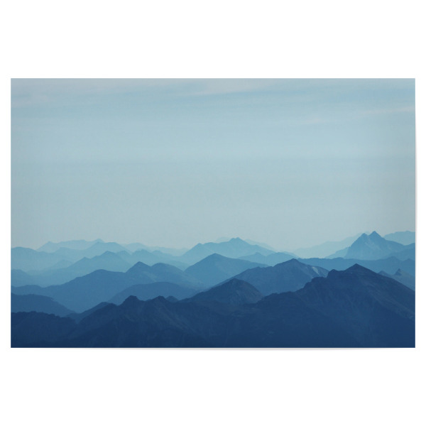 Poster 30x20 cm "Blue alps" artboxONE - Natur,Reise