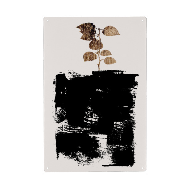 Holzbild "Botanical Stilllife" artboxONE - Floral,Abstrakt - Erde,Blumen,Blatt,Floral,Abstract,Abstrakt,Plant,Earth,Leaves,Blätter,Minimal,Botanical