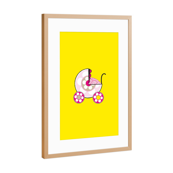 Poster mit Rahmen Kupfer "Fröhliche Stille" artboxONE - Für Kinder,Liebe,Lustig
